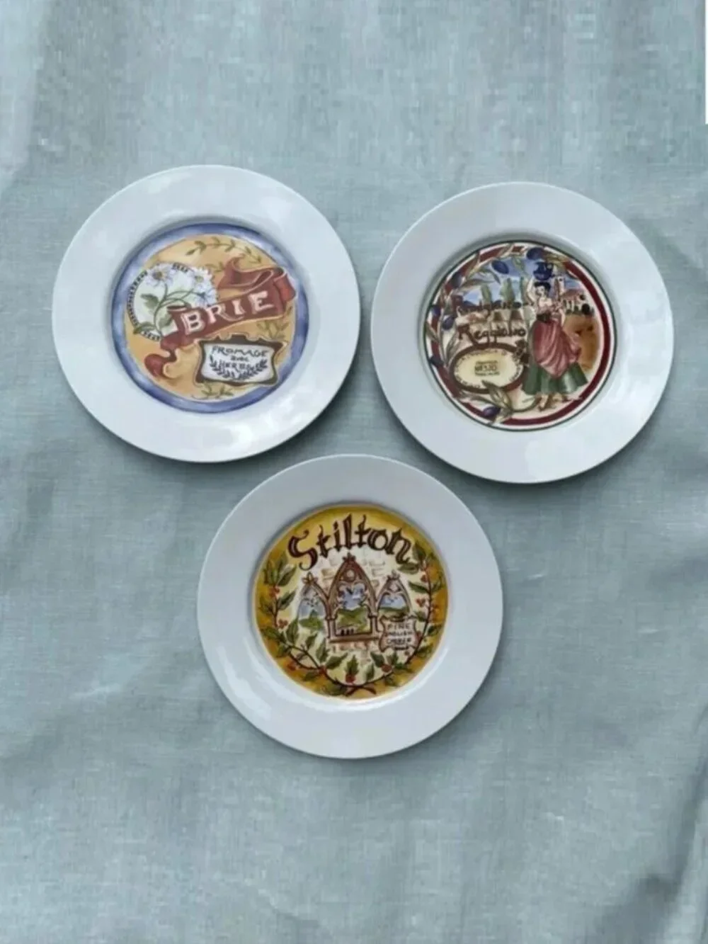 Set of 3 Restoration Hardware cheese 7.5